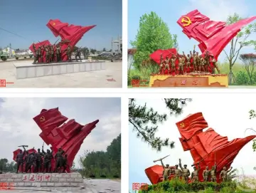 石家庄地标“胜利之城”雕塑疑遭9地山寨抄袭，作者称将维权