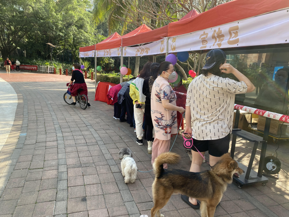 南山区南山街道阳光棕榈社区举行文明养犬宣教活动