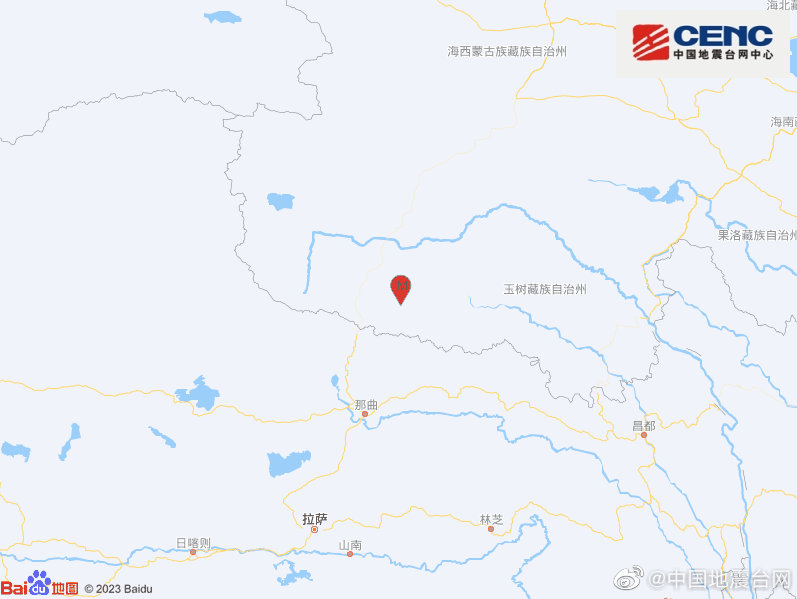 青海玉树州杂多县发生3.1级地震 震源深度9千米