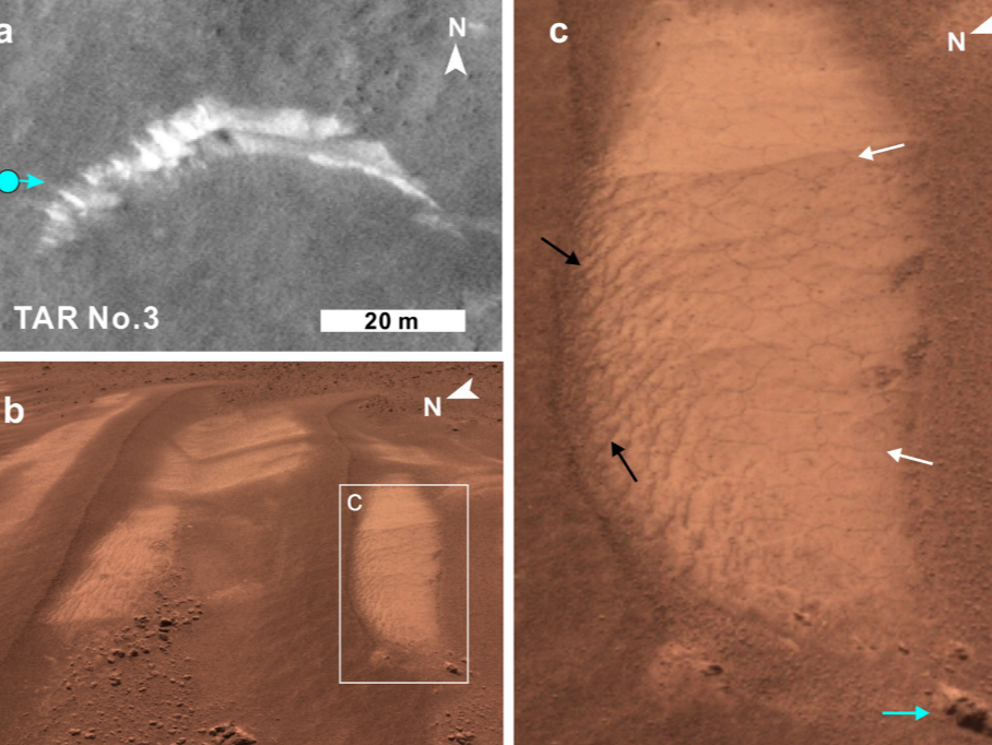 科学家发现火星近期水活动新证据