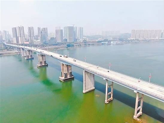 江门潮连大桥加固工程完成交工检测工作