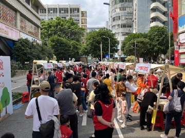 园岭街道鹏盛社区党员服务市集暖心开市
