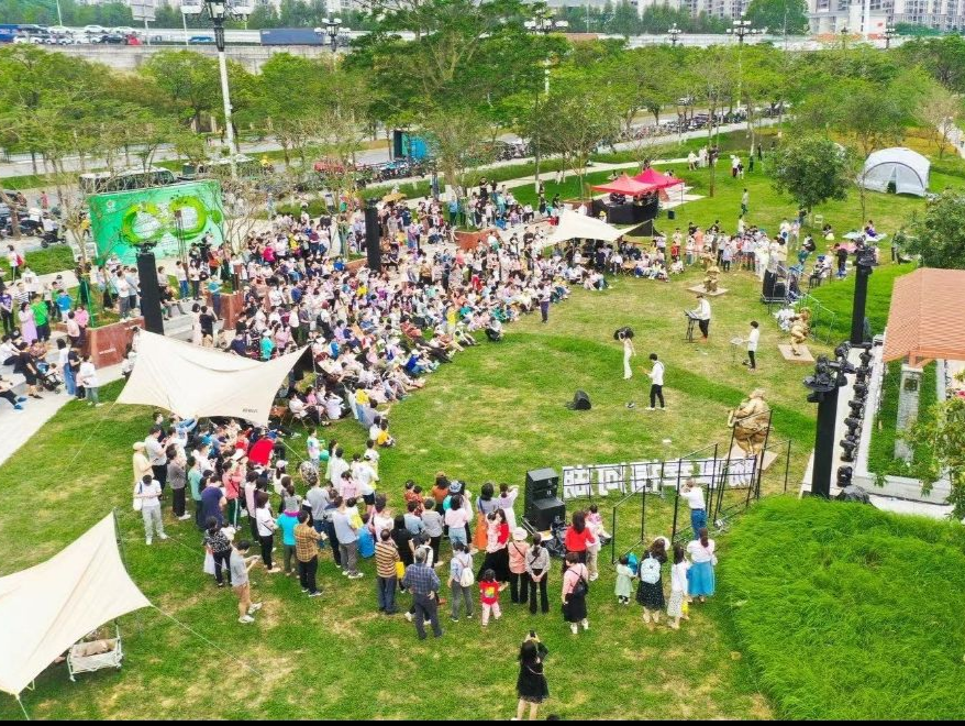 歌声飘扬南岗河畔，黄埔户外音乐季为幸福河湖建设注入文化活力