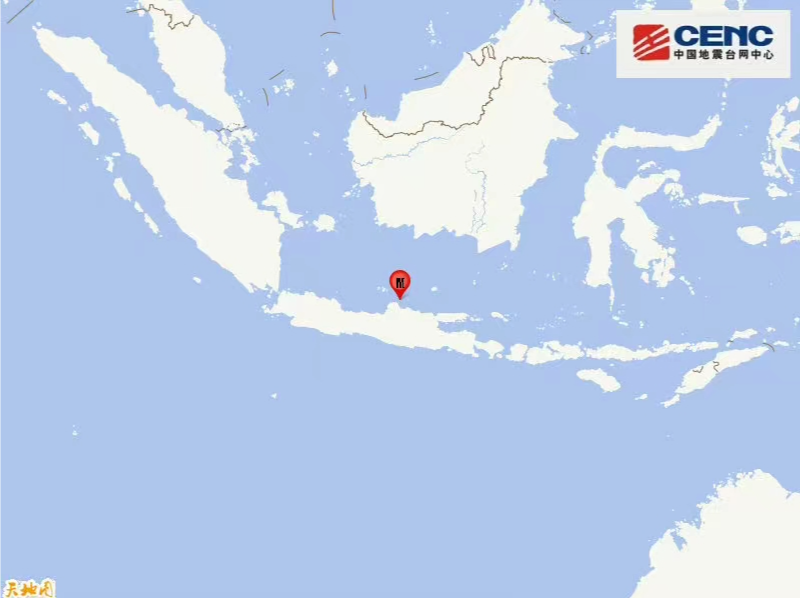 印尼爪哇岛发生7.1级地震 震源深度600公里