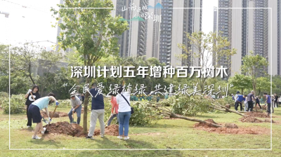 城市绿化“五年百万树木”行动计划在深圳举行
