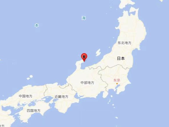 日本本州西岸近海发生5.7级地震