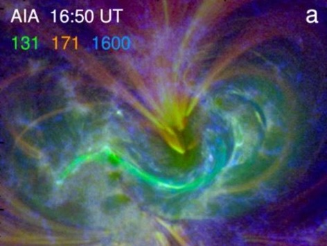 中国科学家揭示太阳爆发的重构过程