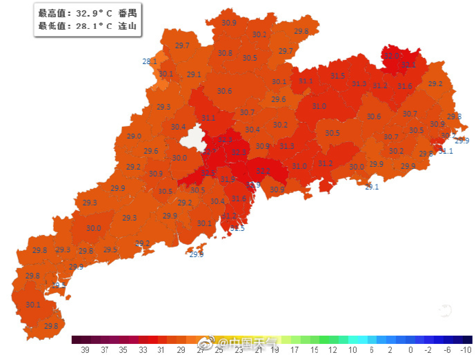 广东出现大范围高温天气 未来几天仍有35℃及以上高温