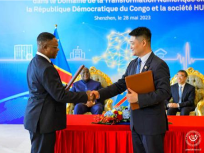 刚果（金）总统齐塞克迪访深，见证刚果（金）政府与华为签署相关谅解备忘录