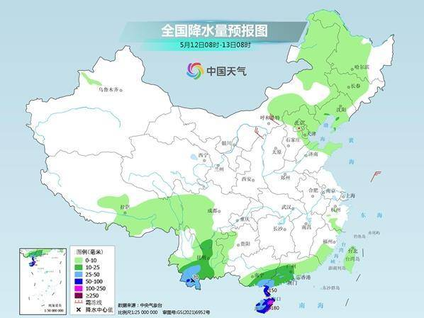 今明天华南地区仍有较强降雨，茂名和湛江等局地大暴雨