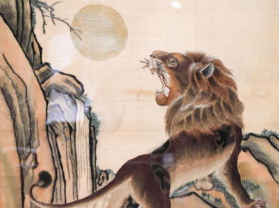馆藏新增！深圳博物馆接收近代深圳刺绣作品 “旭日狮吼”