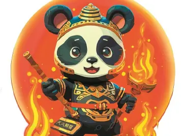 迪士尼有功夫熊猫 文博会有天火熊猫  国潮新文创 萌帅大熊猫
