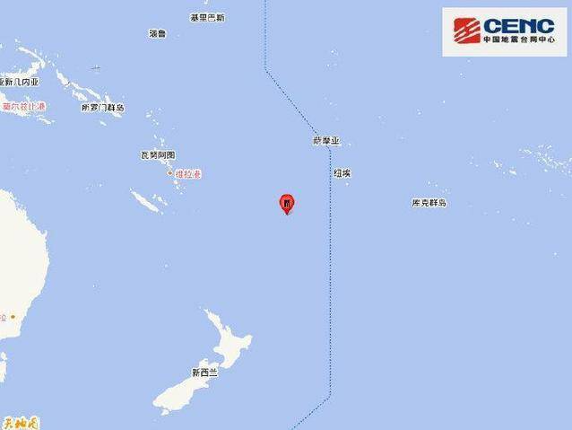 斐济群岛发生7.2级地震