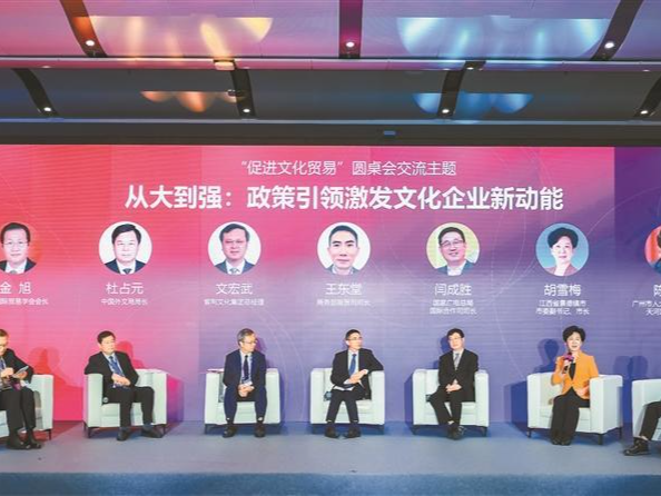 树立文化自信 传播中华文明：2023文化强国建设高峰论坛“促进文化贸易”圆桌会举行 