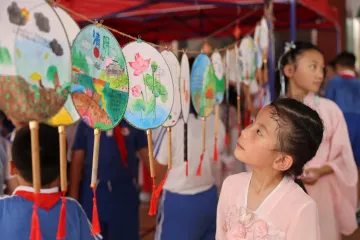 马田小学庆“六一”举办传统文化节