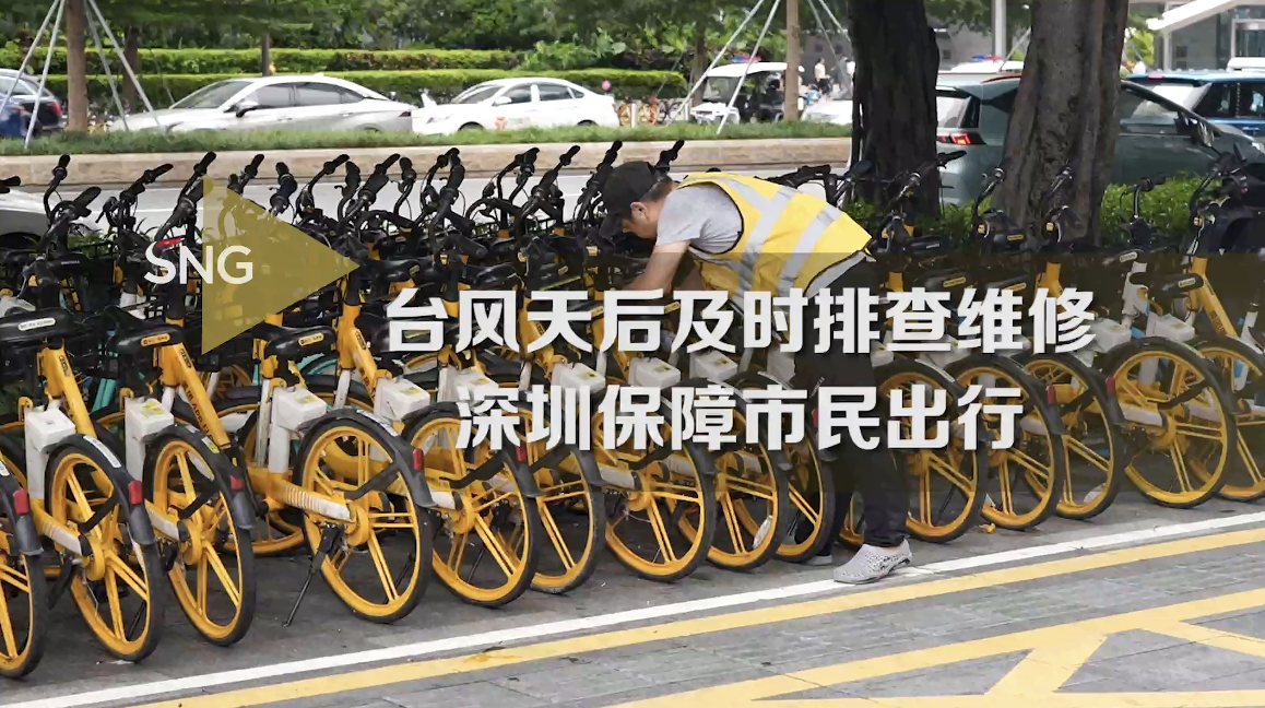 台风离深，企业及时排查维修共享单车