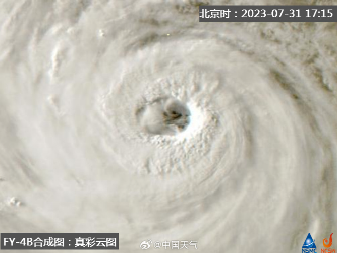 “卡努”一天连跳两级升为超强台风 ​​​