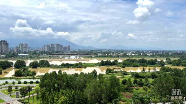 △天汉湿地公园。（总台央视记者郁振一拍摄）