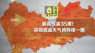 最高气温35℃！深圳高温天气将持续一周