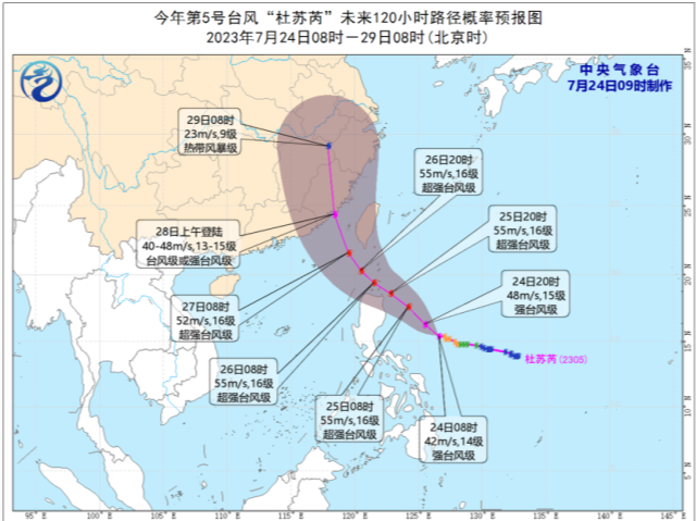 台风“杜苏芮”已升级为强台风级！或将登陆福建沿海