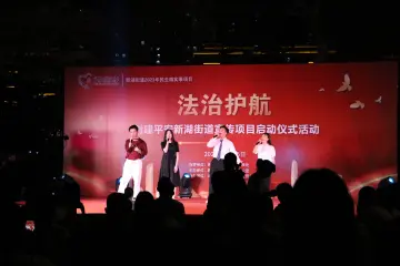 新湖街道举行“法治护航”创建平安新湖街道宣传项目启动仪式