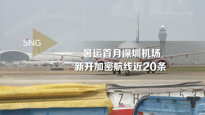 暑运首月深圳机场新开、加密近20条航线