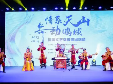 “情系天山 舞动鹏城”深喀文艺交流演出活动在深开演