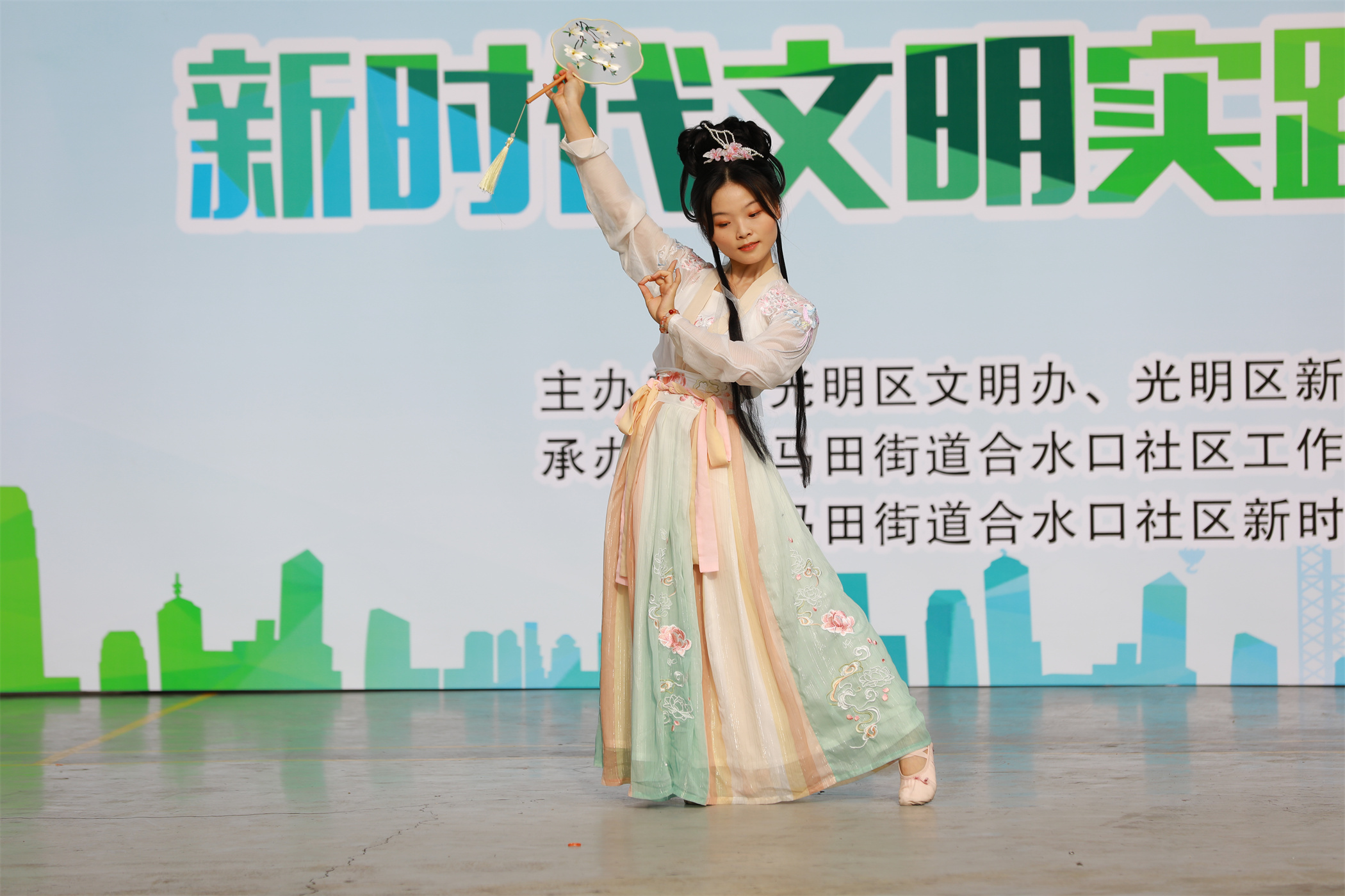 （光明记者）助力创建文明城市，马田街道合水口社区开展文明实践宣传活动