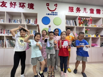 “家门口的暑期生活”丰富多彩，红荔社区举办“童心童行”环保手工系列活动