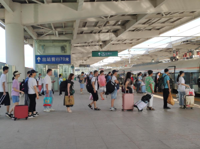 暑运期间莞惠城际客流同比增长52%