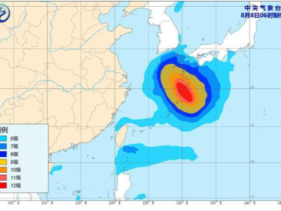 台风“卡努”强度将增强 逐渐向朝鲜半岛沿海靠近