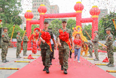 玉塘街道举行2023年秋季新兵入伍欢送仪式