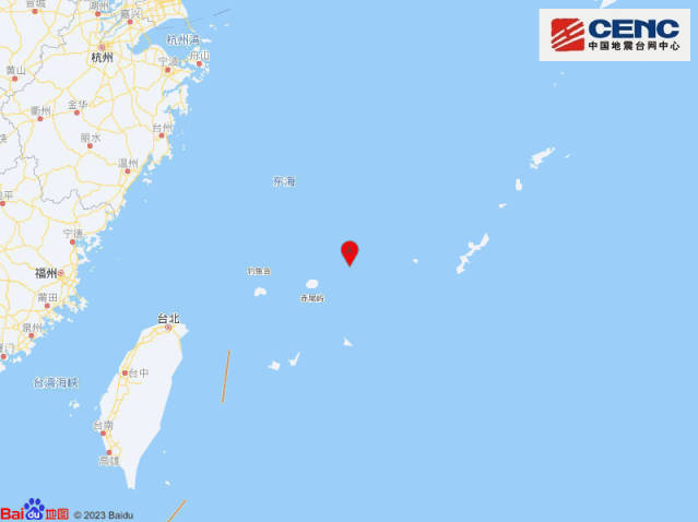 东海海域发生6.4级地震，福建浙江沿海有震感