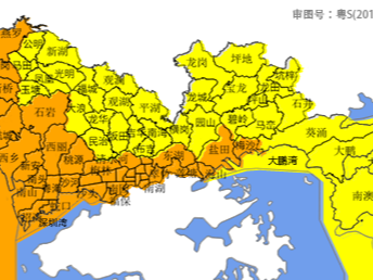 注意防御！深圳分区暴雨橙色和分区暴雨黄色预警信号生效中