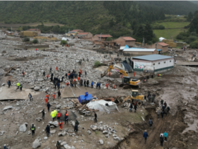 甘肃夏河泥石流灾害死亡人数升至3人，4人仍失联