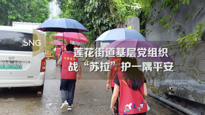 深圳街道基层党组织战台风护一隅平安