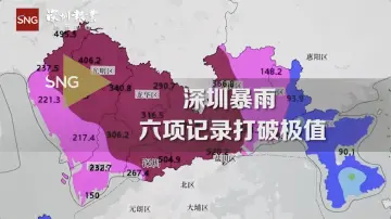深圳暴雨六项记录打破极值