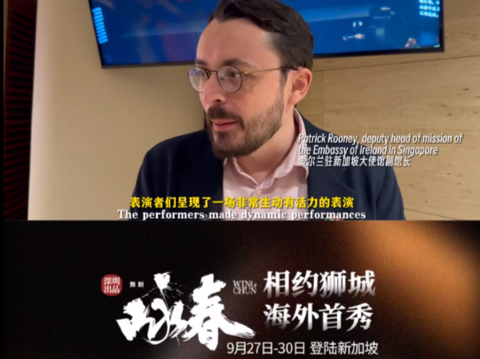 爱尔兰驻新加坡大使馆副馆长：“我会向我认识的人推荐这部舞剧”