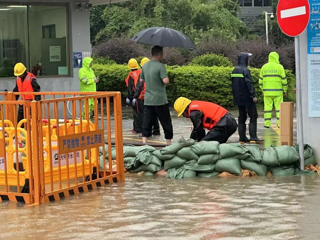 暴雨来袭，光明人全力守护！