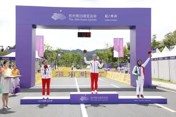 杭州亚运会女子奥林匹克山地车越野赛中国夺冠战车“光明造”