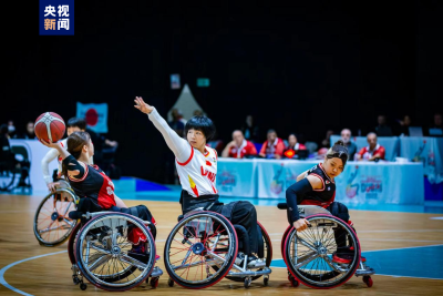 杭州亚残运会女子轮椅篮球预赛 中国队收获三连胜