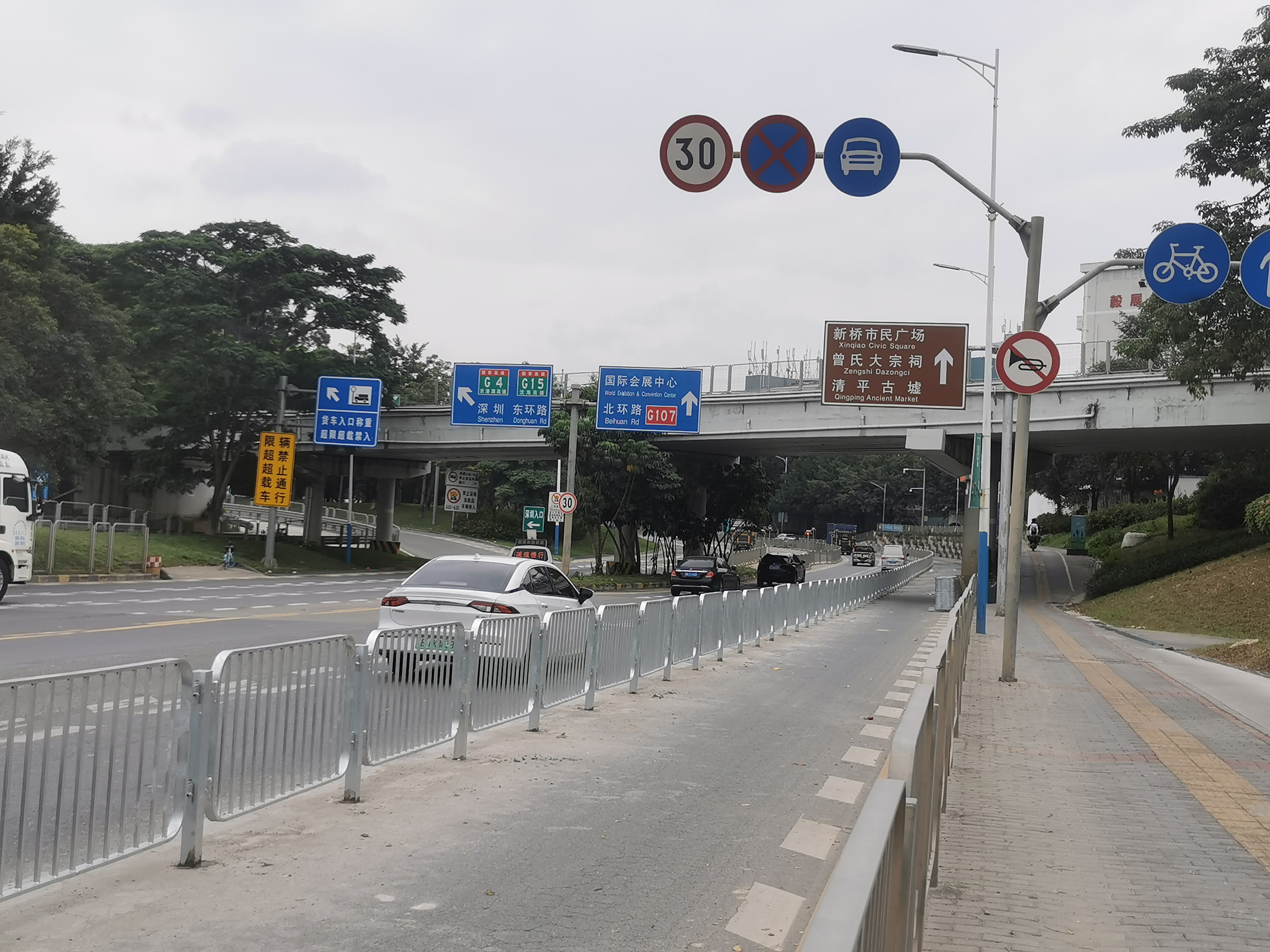 新桥优化外环通行路，更好实现机非分流
