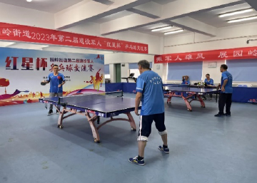 园岭街道举办退役军人“红星杯”乒乓球交流赛