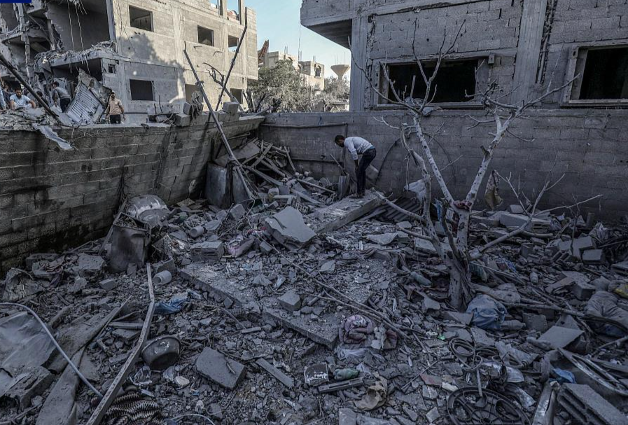 本轮巴以冲突已致双方超4900人死亡 加沙地带超1300名儿童在冲突中死亡
