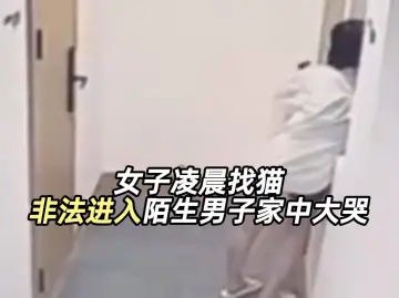 女子凌晨找猫 非法进入陌生男子家中大哭