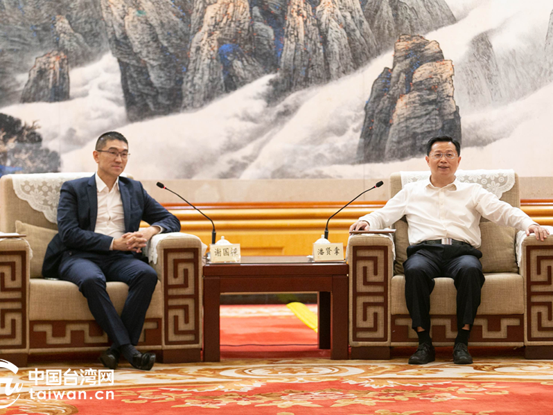潘贤掌在深圳会见基隆市市长谢国樑一行