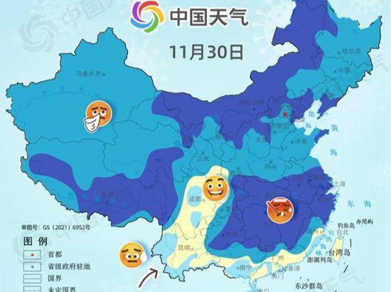 冷空气警告！全国感冒指数地图，看哪里极易感冒