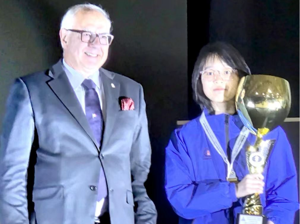 国际棋联世少赛 | 深圳龙岗国家队基地集训选手王楚乔夺金