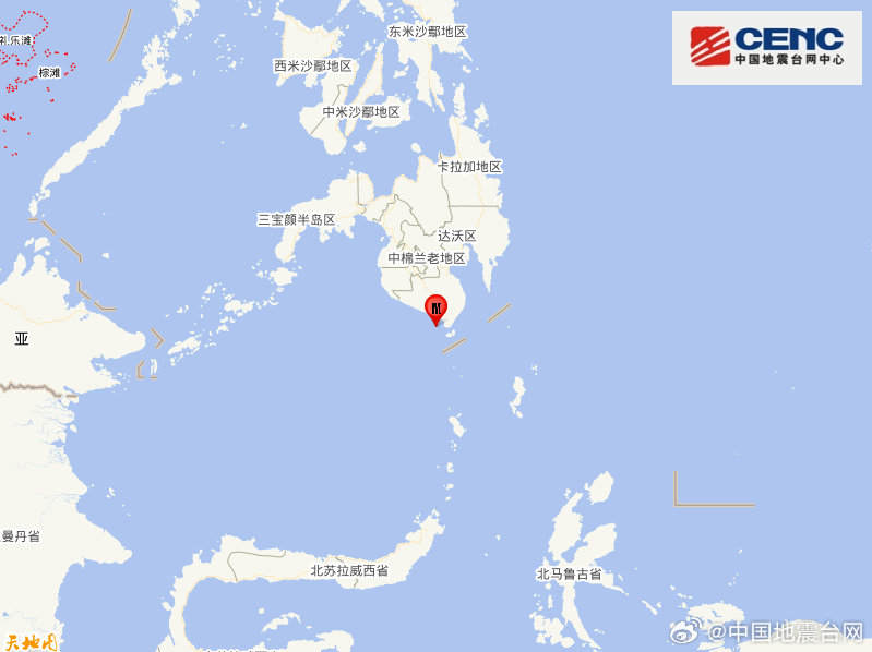 菲律宾棉兰老岛发生6.8级地震