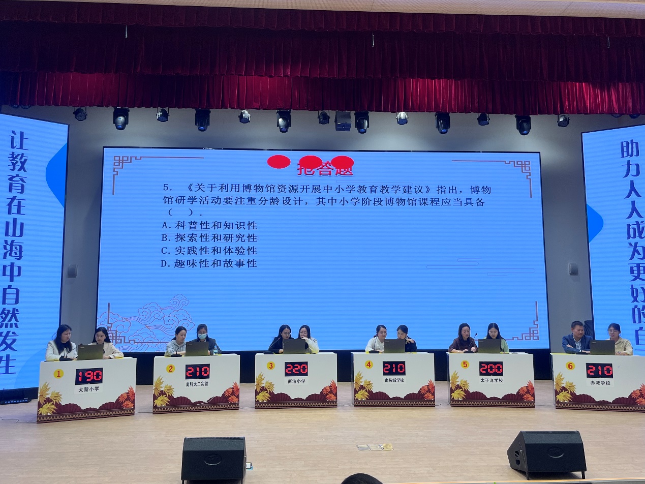 南山举办中小学博物馆课程讲解员知识竞赛